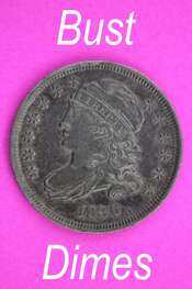 Silver bust dimes