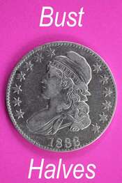 Silver bust half dollar